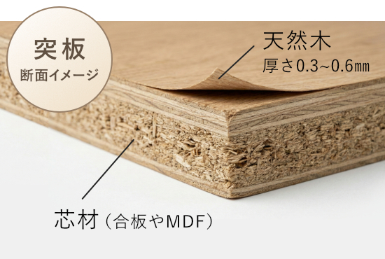 突板 断面図