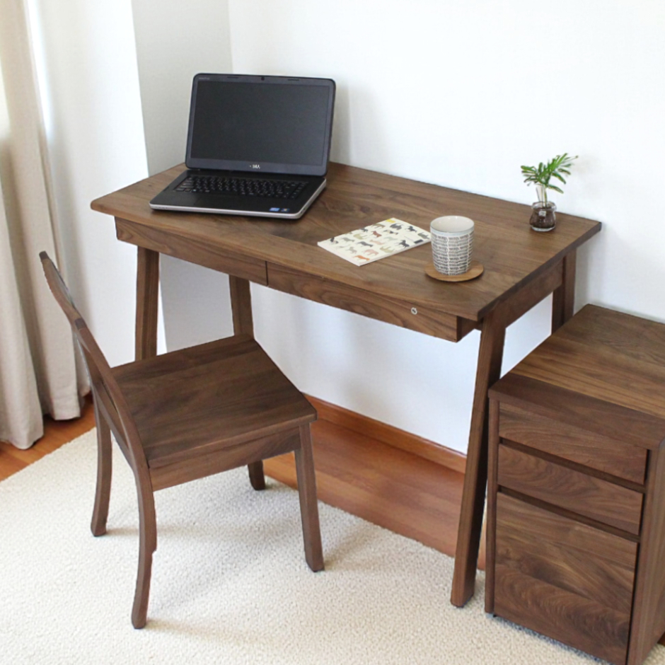クレア デスク［ウォールナット］｜日本製｜ウォールナット 天然木