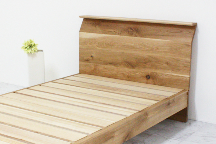 ノワール ベッド｜日本製｜レッドオークRustic/ブラックチェリー