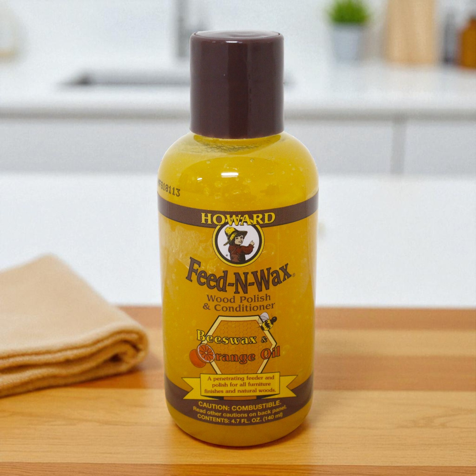 無垢ディスプレイプレート　ワックス仕上げ ハワード フィーディンワックス 140ccボトル 天然木・無垢の家具専門店