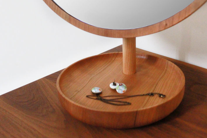 BENCA / ベンカ アネモネ 卓上ミラー（オーク材） BENCA ANEMONE