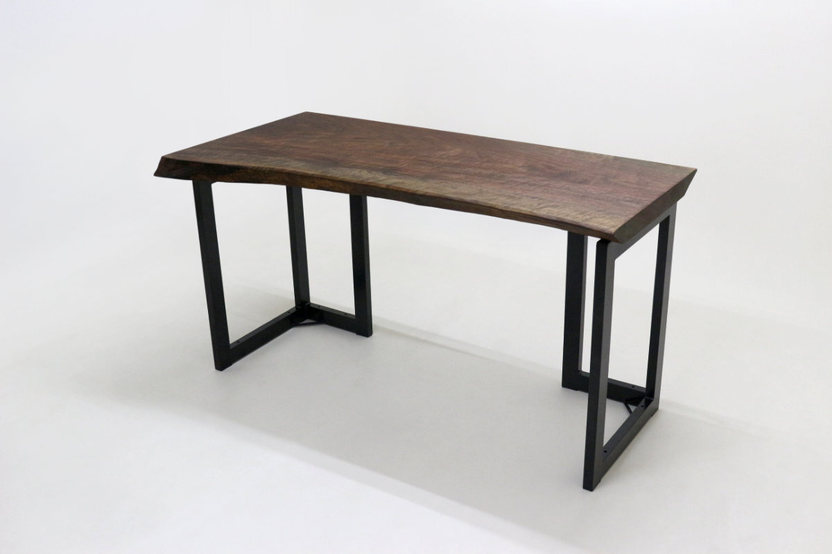 バストゥーンウォールナット 一枚板 デスク／1300mm 【A8421】 【一枚