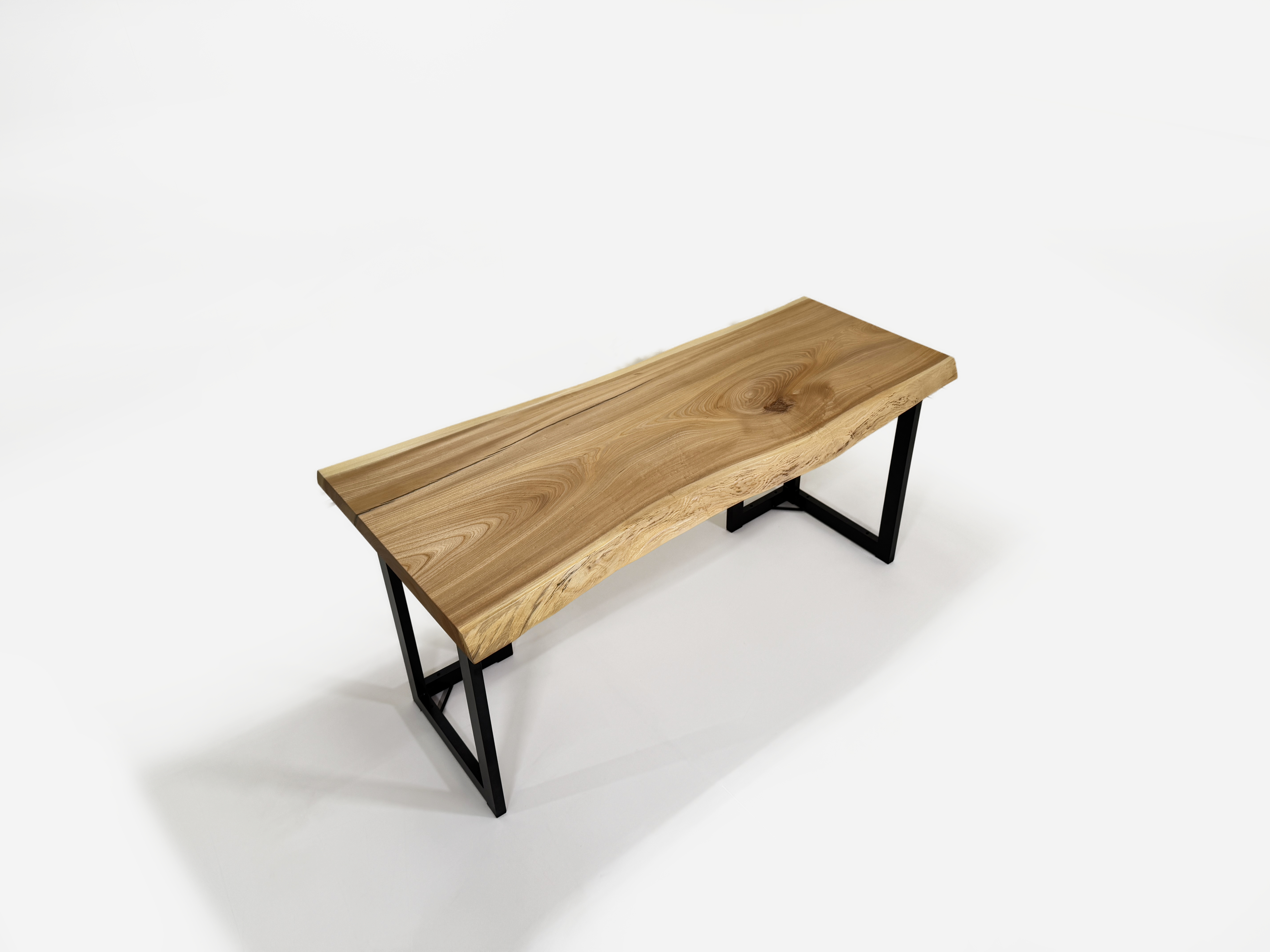 楡（ニレ） 一枚板 デスク／1513mm 【A8430】 【一枚板テーブル・無垢