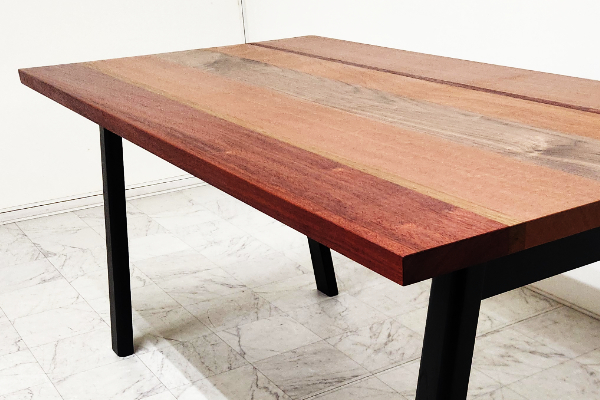 世界三大銘木］ウォールナット・チーク・マホガニー ミックステーブル