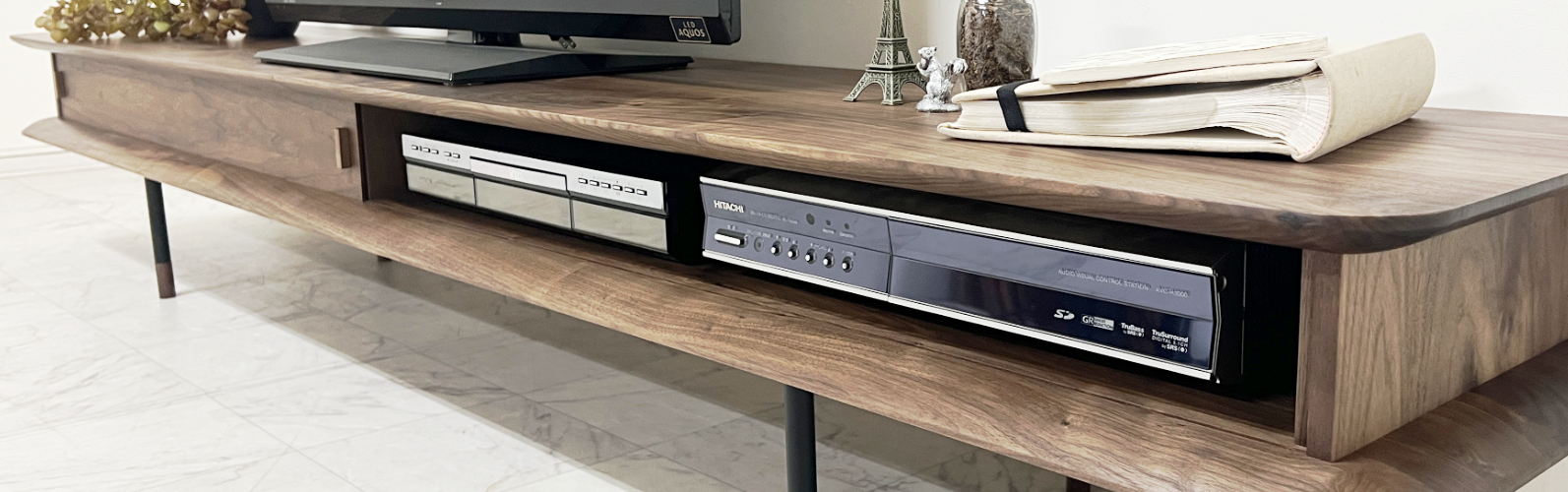 キャロル テレビボード｜日本製｜ウォールナット/ブラックチェリー