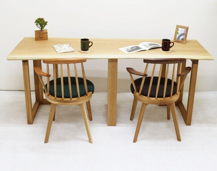 THE TABLE / ホワイトオーク × Stainless × W181 - 300cm D40