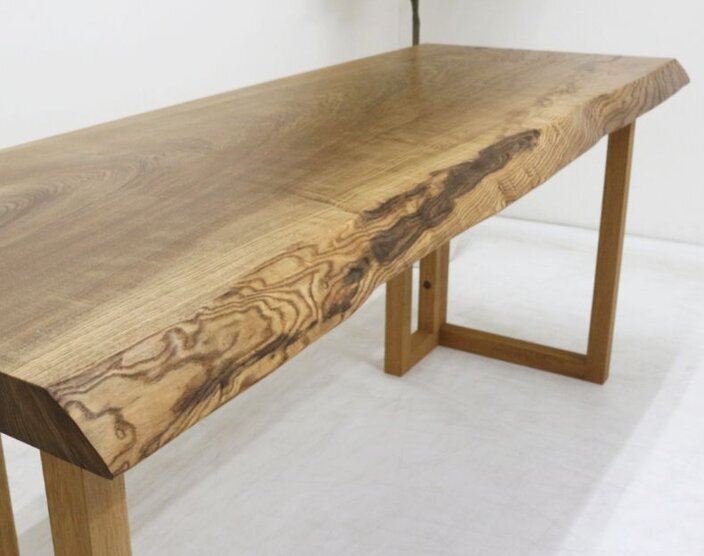 神代タモ（ジンダイタモ） 一枚板 デスク／1700mm 【A7436】 | 【一枚