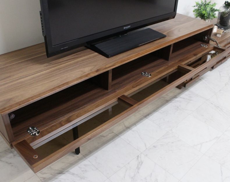 マドラ スライド テレビボード｜ウォールナットRustic - 天然木