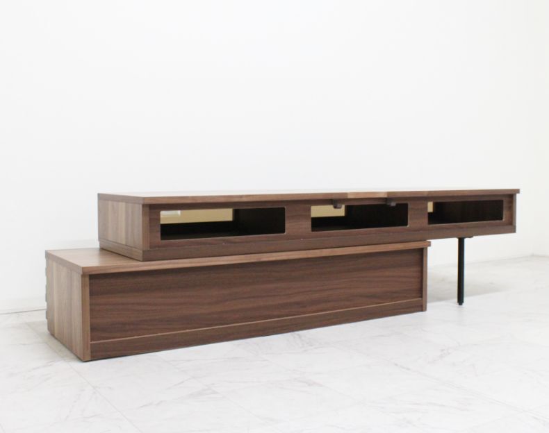 マドラ スライド テレビボード｜ウォールナットRustic - 天然木