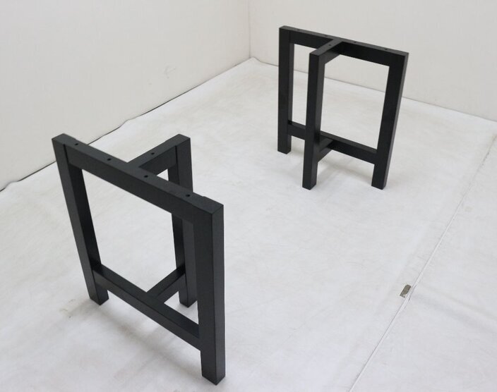 脚 (一枚板用) 木　2脚セット　注: 脚のみ 木製T型脚（固定用）【A7882】 【一枚板テーブル・無垢材家具の専門店