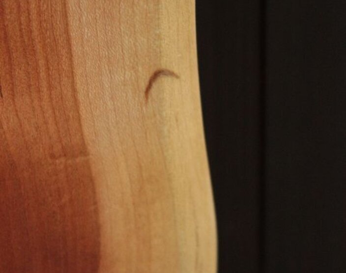 ブラックチェリー一枚板天板／1480mm 【A7930】 【一枚板テーブル