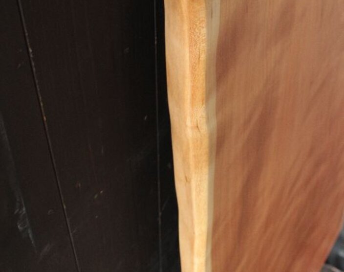 ブラックチェリー一枚板天板／1480mm 【A7930】 【一枚板テーブル