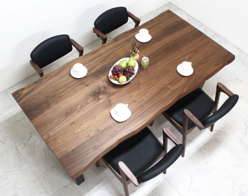 木製ブラウンテーブル スチール脚付き TBL-K11-01-SQU-BK_231207-