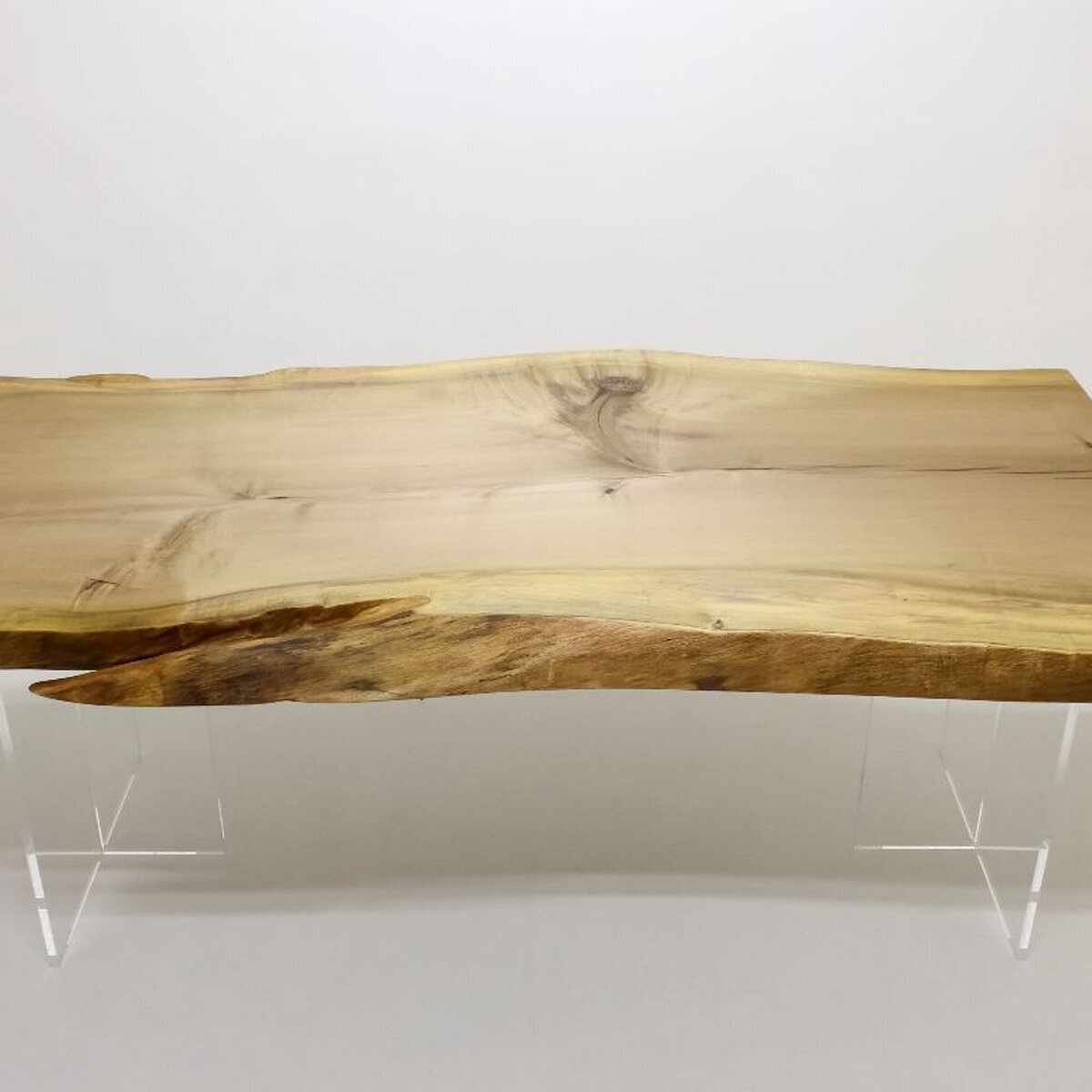 朴（ホオ）一枚板天板／1900mm 【A8219】 【一枚板テーブル・無垢材