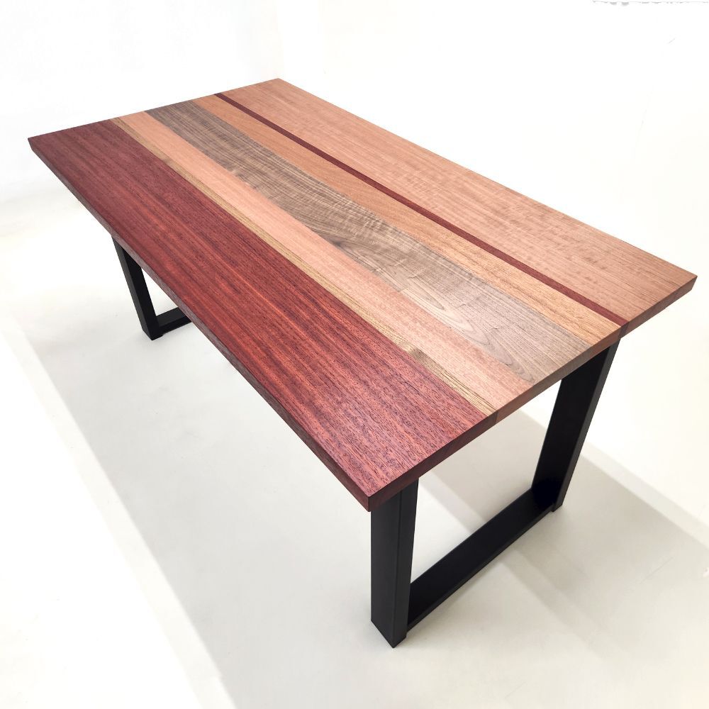 世界三大銘木］ウォールナット・チーク・マホガニー ミックステーブル