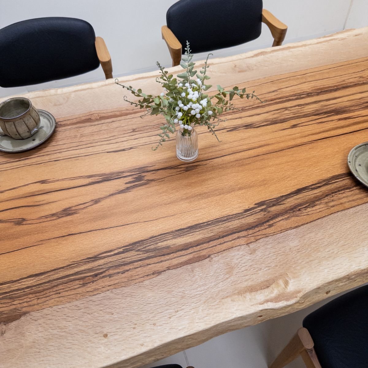 樫（カシ） 一枚板 ダイニングテーブル／1800mm 【A8633】 【一枚板