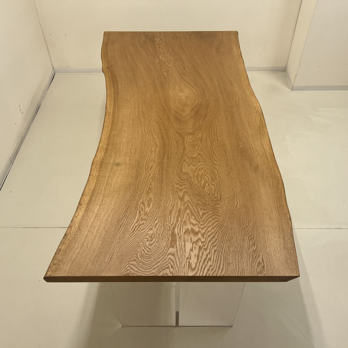 天然木楢一枚板 楢（ナラ）一枚板天板／1860mm 【A8737】 | 【一枚板テーブル・無垢材