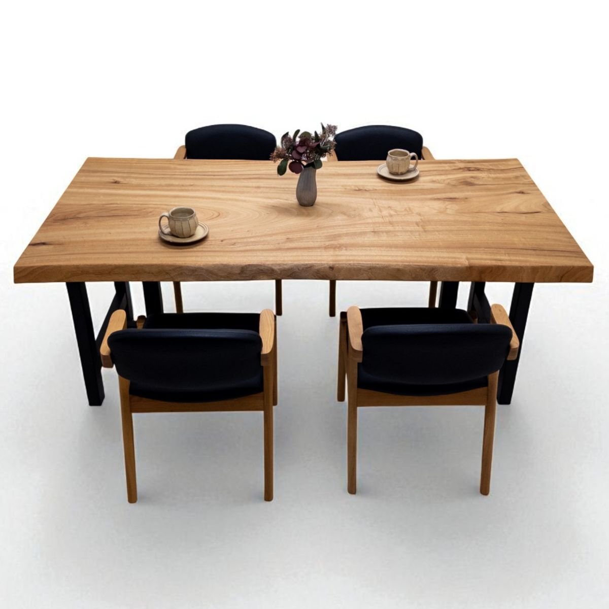 楠（クス） 一枚板 ダイニングテーブル／1820mm 【A8751】 【一枚板