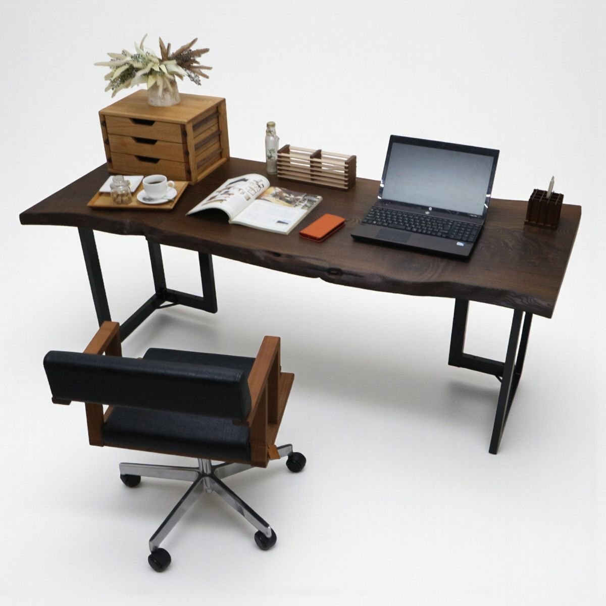 神代欅（ジンダイケヤキ） 一枚板 デスク／1800mm 【A7434