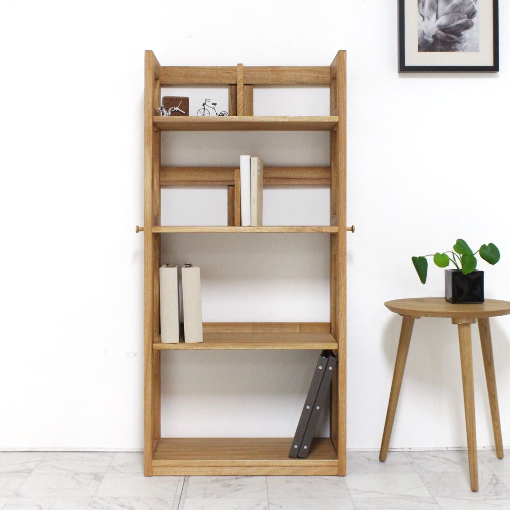 アルセ ブックシェルフ［楠・白樺］｜日本製｜楠（クス）/樺（カバ