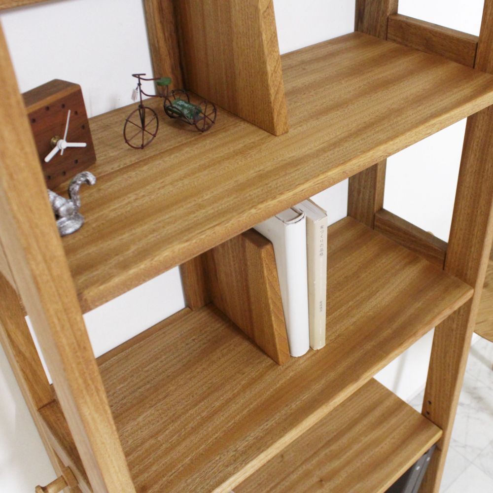 アルセ ブックシェルフ［楠・白樺］｜日本製｜楠（クス） 樺（カバ