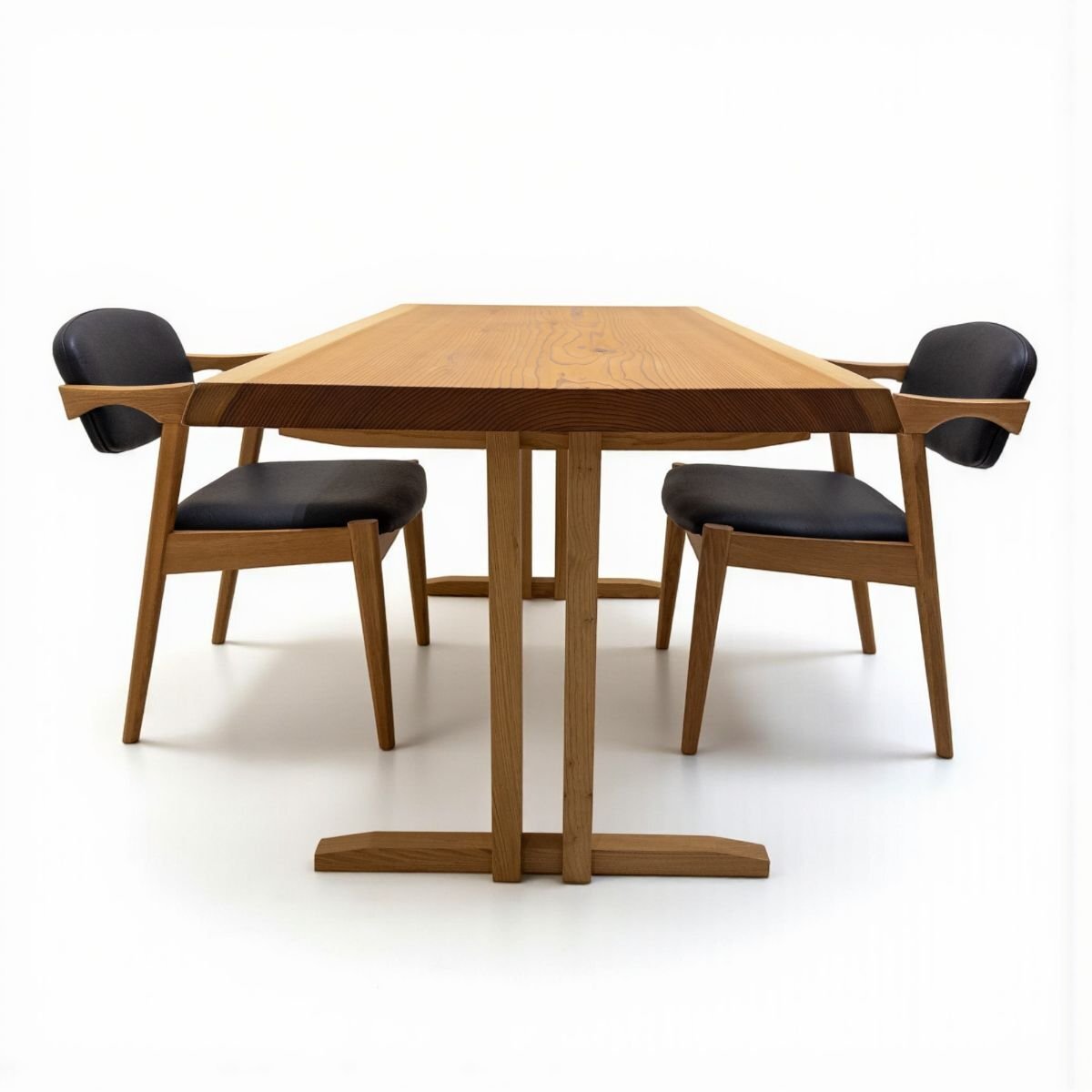 杉（スギ） 一枚板 ダイニングテーブル／1360mm 【A8789】 【一枚板