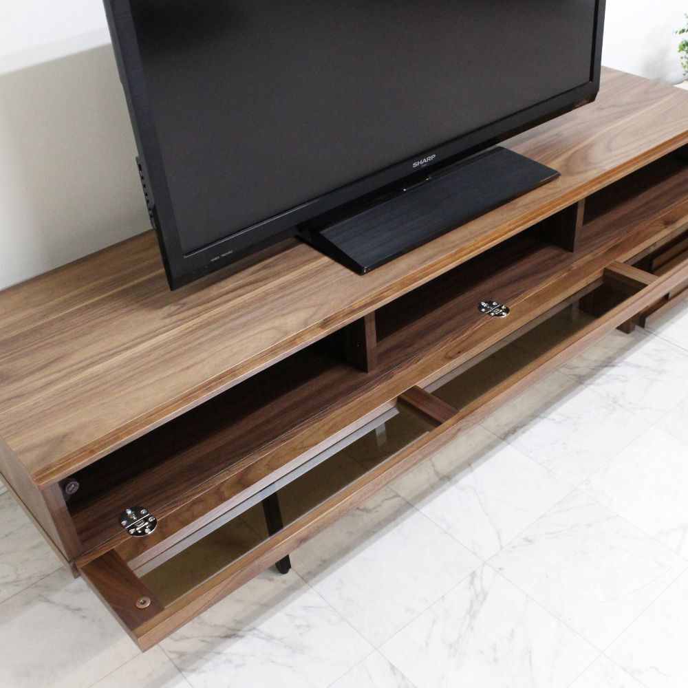 マドラ スライド テレビボード｜ウォールナットRustic - 天然木・無垢