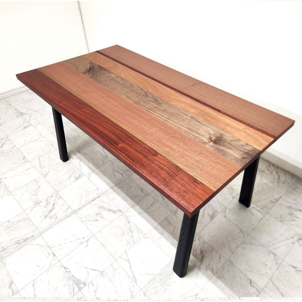 世界三大銘木］ウォールナット・チーク・マホガニー ミックステーブル