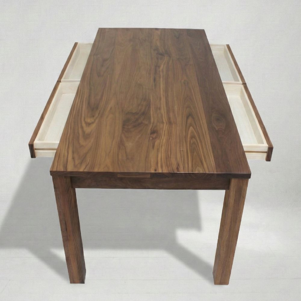 引き出し付き ダイニングテーブル カルテット 120-210cm