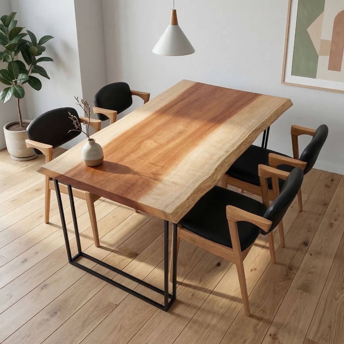 アフリカンチェリー一枚板ダイニングテーブル