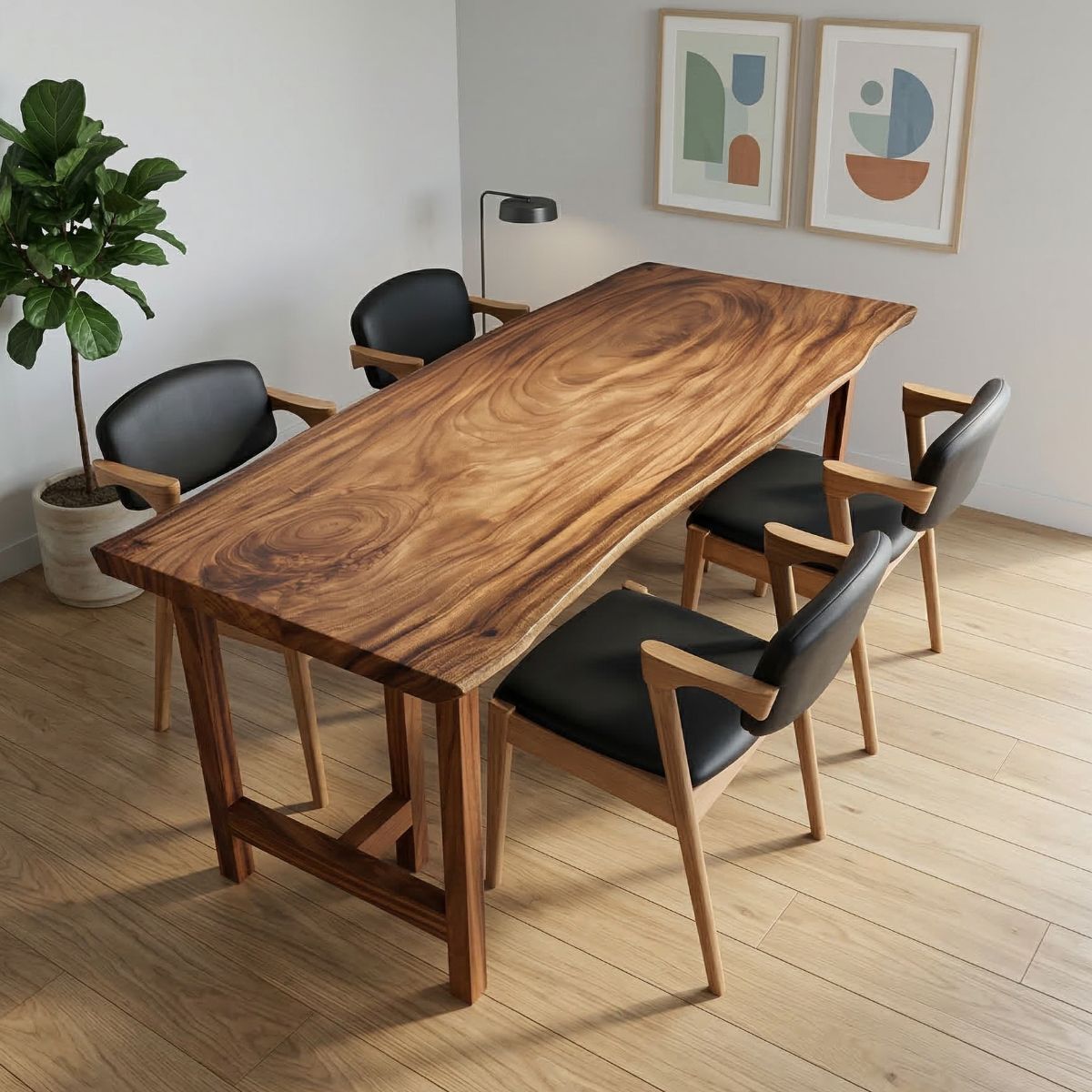 モンキーポッド一枚板ダイニングテーブル