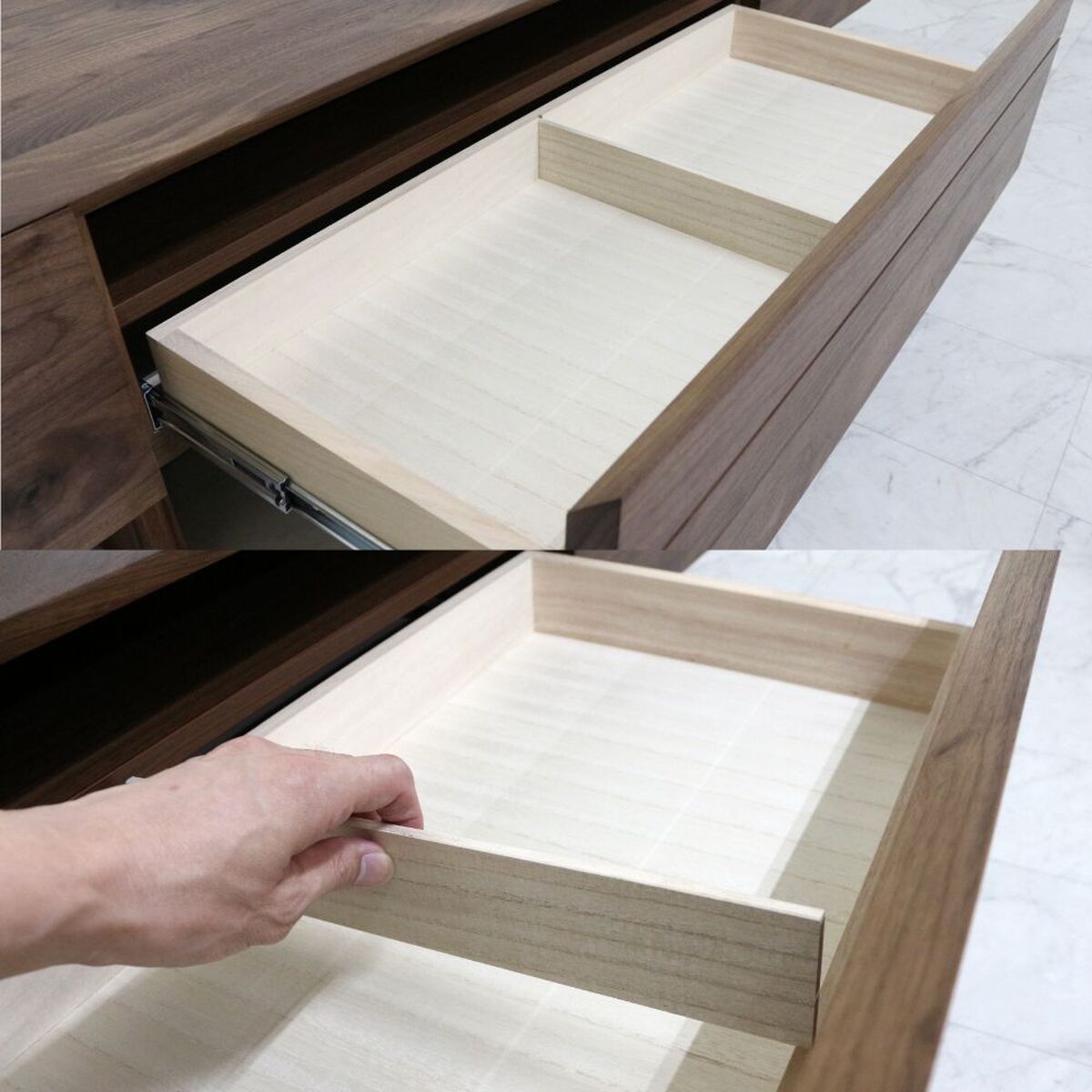 ヴァンガード テレビボード｜日本製｜ウォールナットRustic ブラック