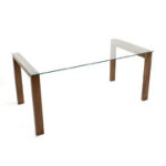 Pコーナー4本脚（ウォールナット）