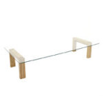 Pコーナー4本脚ロータイプ（胡桃）