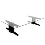 ヒコウキ脚ロータイプ(木製ブラック)