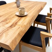 楠（クス） 一枚板 ダイニングテーブル／1820mm 【A8751】 【一枚板