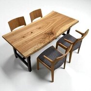 【DT-1243】楠（クス）　一枚板　ダイニングテーブル