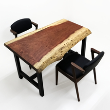 ブビンガ　一枚板　ダイニングテーブル