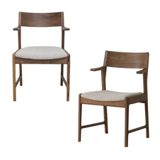 《2脚セット》リーネ セミアームチェア