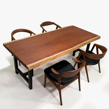 ブビンガ　一枚板　ダイニングテーブル