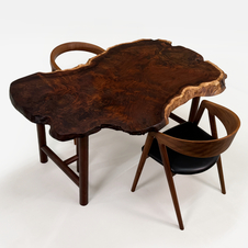 クラロウォールナット　一枚板　ダイニングテーブル