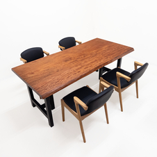 ブビンガ　一枚板　ダイニングテーブル