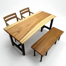 楠（クス）　一枚板　ダイニングテーブル