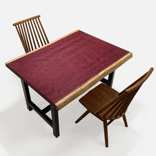 パープルハート　２枚接ぎ　ダイニングテーブル