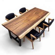 モンキーポッド　一枚板　ダイニングテーブル