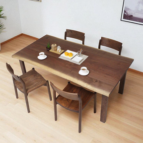 【DT-FRAL-010-P-WN】耳付きテーブル 4本脚｜フレリー［ウォールナット･チェリー］