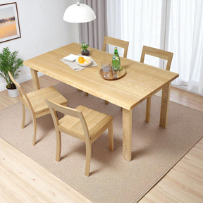 【DT-FRAL-010-P-TM/NI】耳付きテーブル 4本脚｜フレリー［タモ･カバ･クルミ］