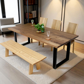 【DT-F-059-T】デコール / スチール脚 オーダーテーブル［節あり･なし選べる］