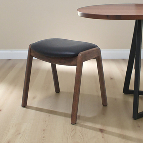 【STO-F-077-WN】クリフト スタッキングスツール［ウォールナット］