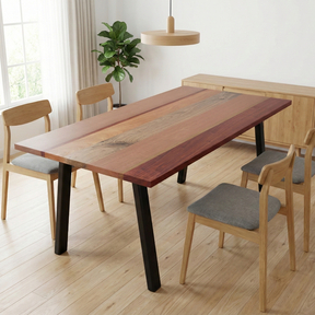 【モデル版】［世界三大銘木］ウォールナット・チーク・マホガニー  ミックステーブル